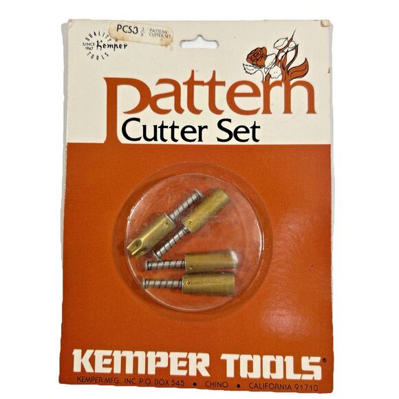 Vintage New Old Stock Kemper Tools Clay Pattern Cutters Set PCS3 3/8" - Sealed‎ - Picture 1 of 10
